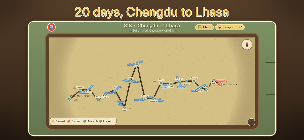 20 days, Chengdu to Lhasa